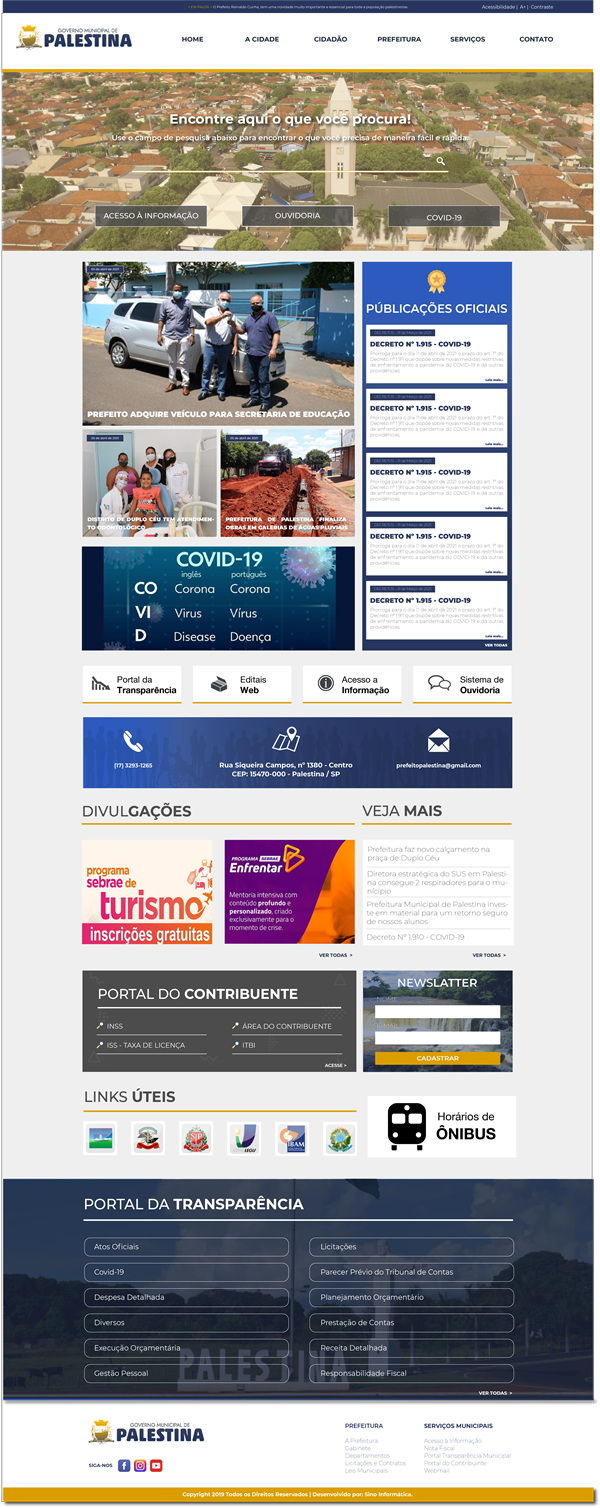 Visualize fotos Tipo: Tipo de Galeria / Descrição: Layouts - SINO INFORMÁTICA